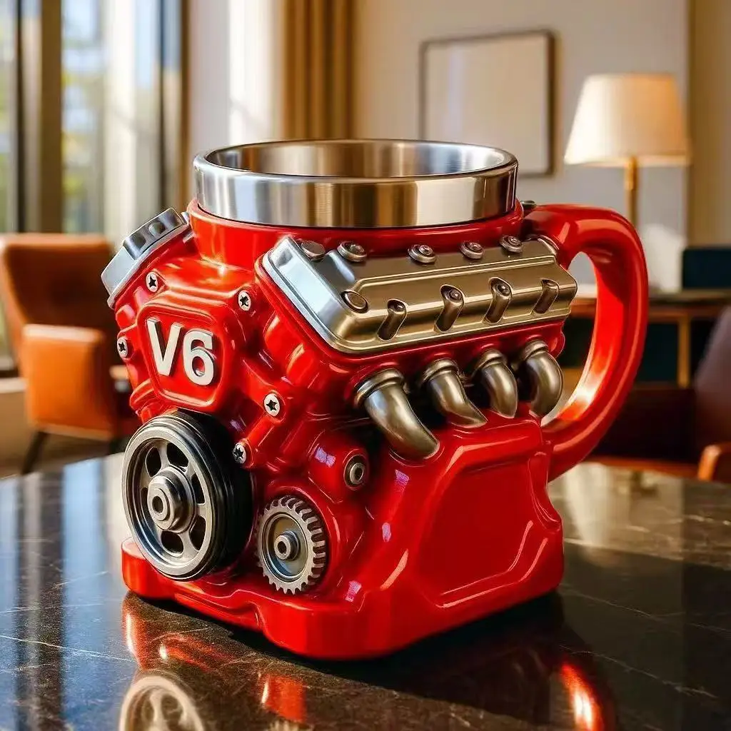 

New V8 Engine Stainless Steel 3D MugV8 Engine Resin Cup