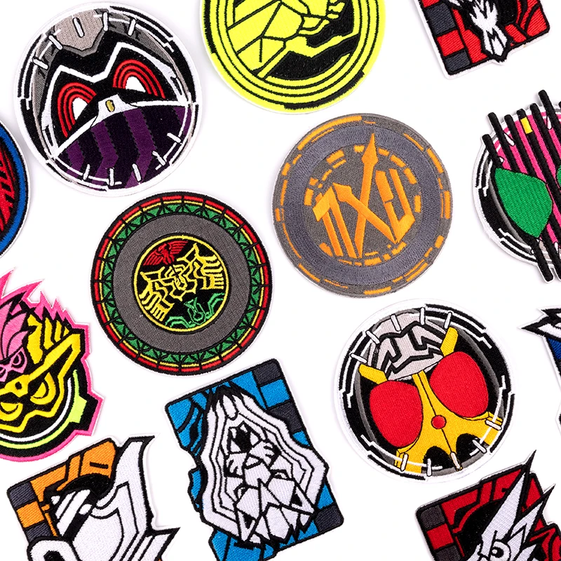 New Rock Punk Patches On Clothes Stickers DIY Backpack Jacket Sewing Embroidery Round Logo Cloth Patch Stripes Badge Accessories