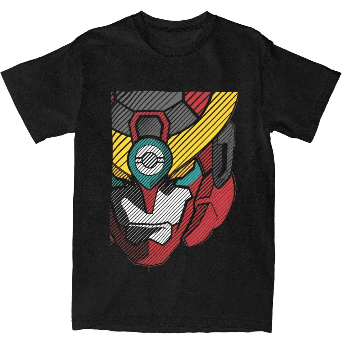 Gurren Lagann T Shirt Getter Robo Leisure T-Shirts Short-Sleeve Y2K Casual Tshirt Summer 100% Cotton O-Neck Plus Size 5XL Tees