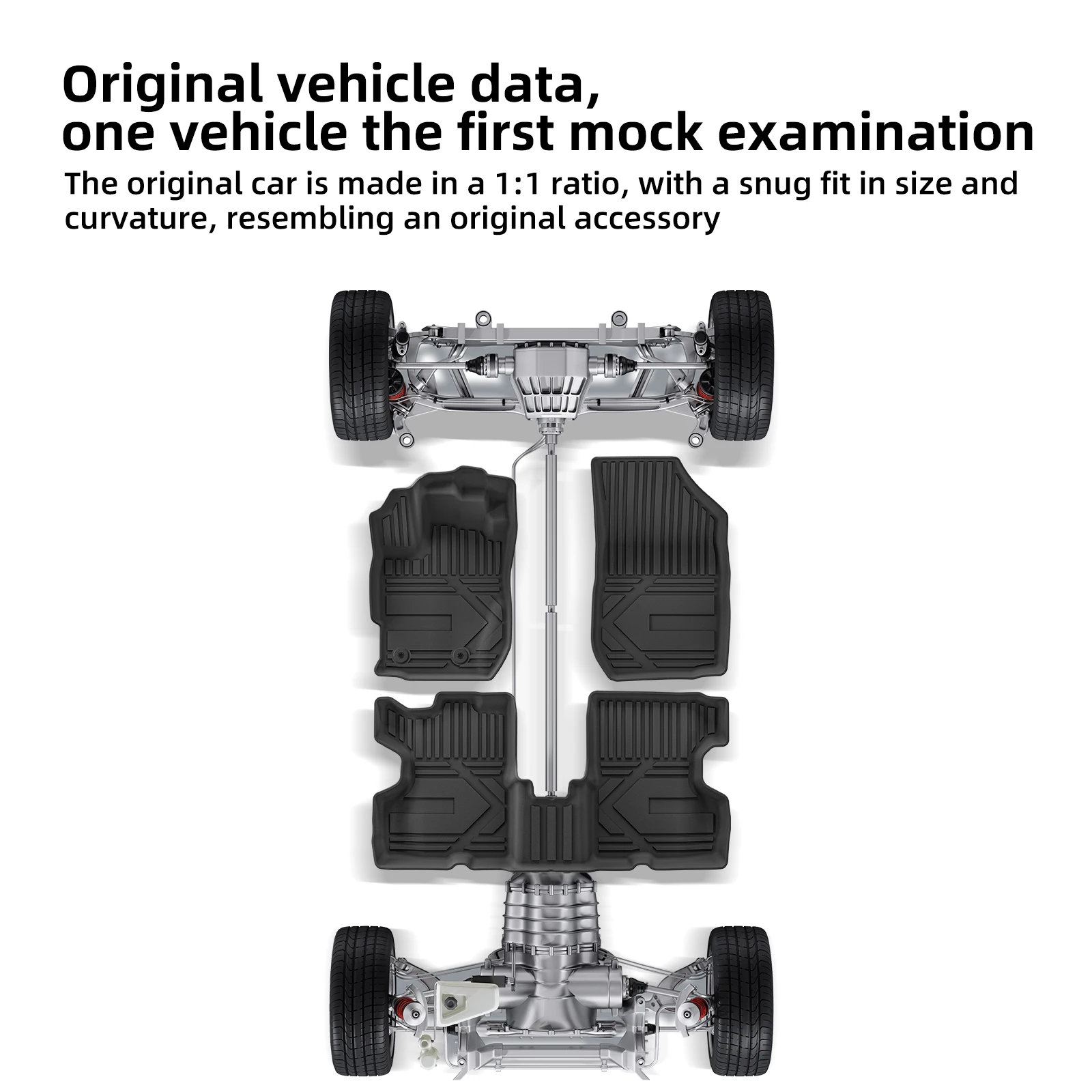 LUCKEASY Left Drive for Renault Kaptur Fuel 2016‑2022 (Russia CIS Only) Car Floor Mats Foot Pad 3D TPE Interior Accessories