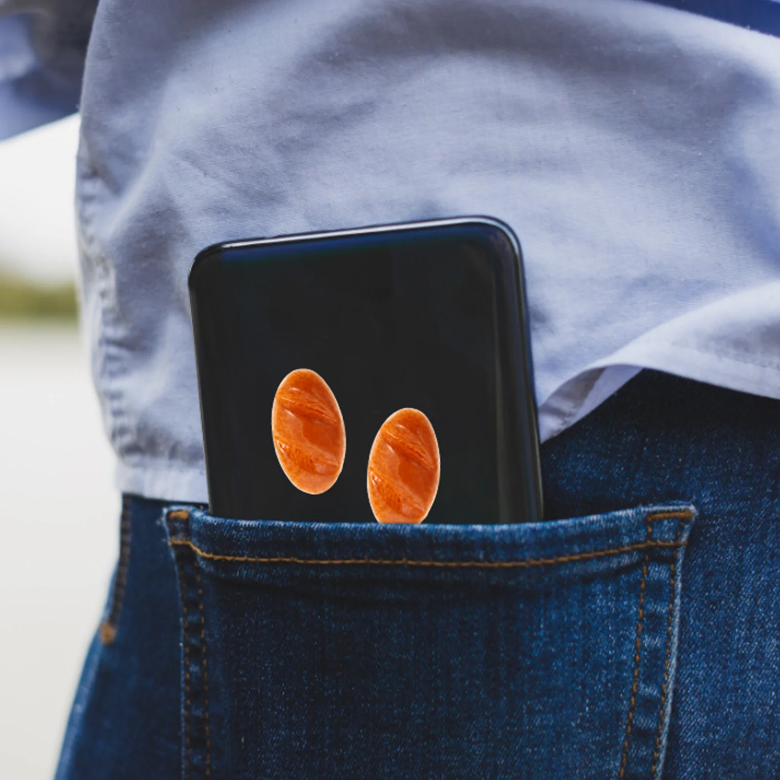 

20Pcs Mini Bread Phone Case Patches Cute DIY Charms for Craft Making Jewelry Hair Tie Ornament Fashion Accessory