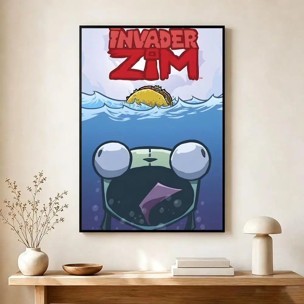 Cult Anime I-Invader Zim Poster Wall Art Print Decorative Mural Home Decor Gift Unframed