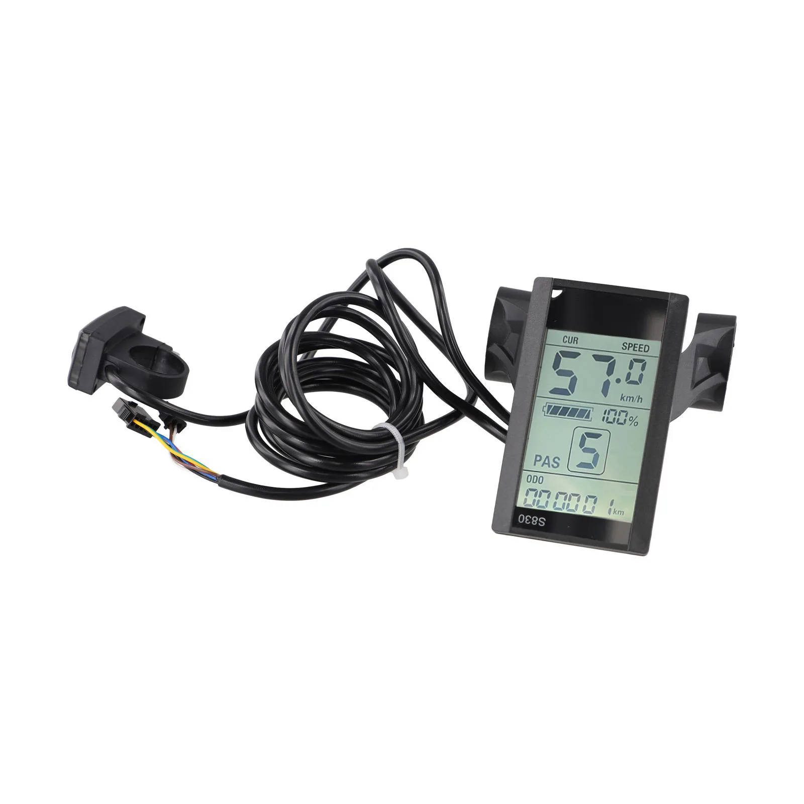 

LCD S830 LCD Display Electric Scooter Smart LCD Meter/SM Connector 5Pin24V36V48V Ideal for Electric Scooter Upgrades