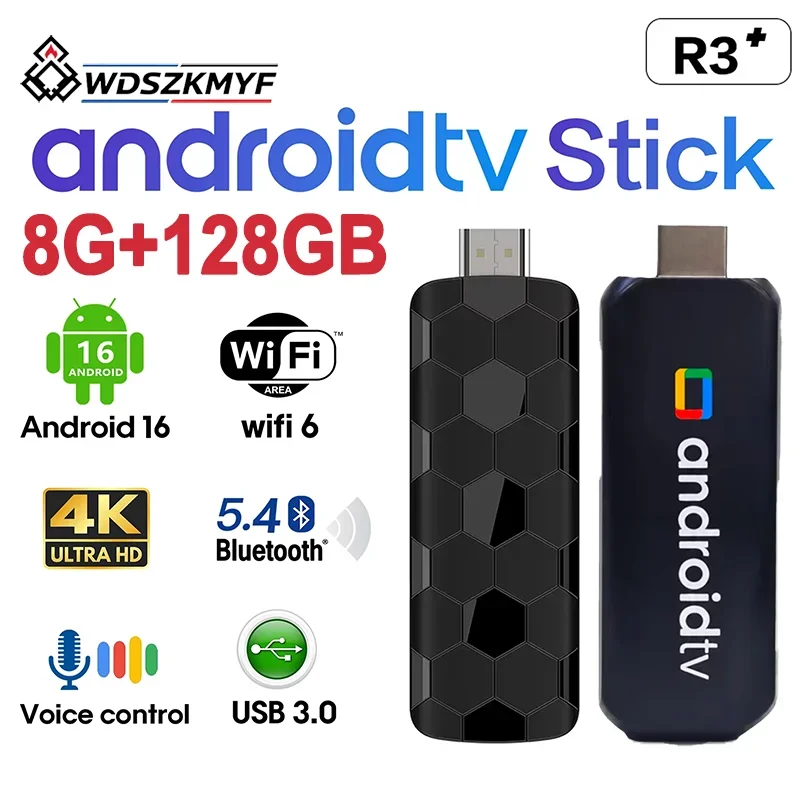 Android16 Android16 Smart Streaming TV Stick 8K UHD Decoding 8GB RAM+128GB ROM WiFi 6 Bluetooth Dual UI Home Cinema For YouTube Netflix - Aliexpress Deal