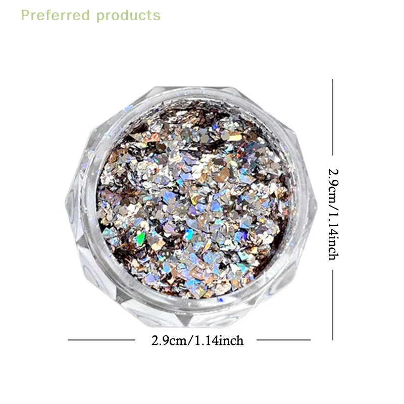 1 caixa mini espumante estrela prego glitter espumante pentagrama decoração do prego salão de beleza design acessórios diy design da arte do prego