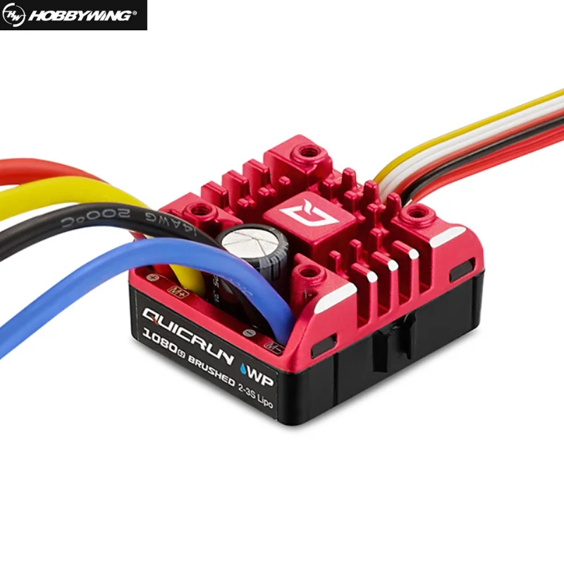 Hobbywing QuicRun WP 1080 G2 80A Brushed Waterproof ESC Electronic Speed Controller for 1/10 RC Rock Crawler Car