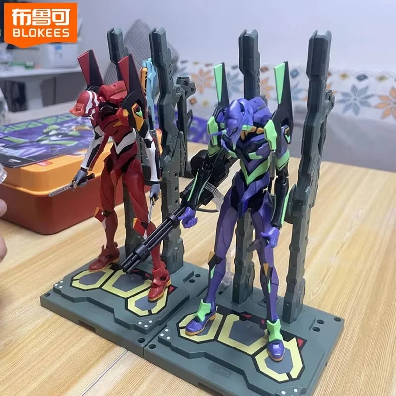 

Blokees в наличии, оригинальная фигурка Evangelion-01/02/03 Neon Genesis Evangelion, деформируемые блоки, в наличии, игрушка для мальчика в подарок