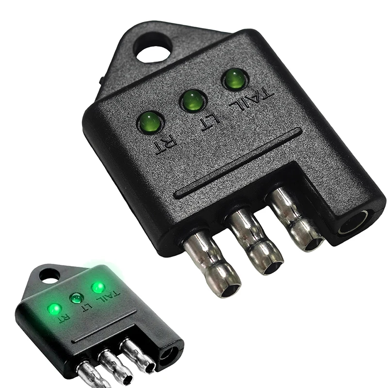 1PC Auto Zubehör 4 Pin Anhänger Licht Draht Circuit-Tester 4 Weg Anhänger Tester Stecker Anhänger Verdrahtung Tester