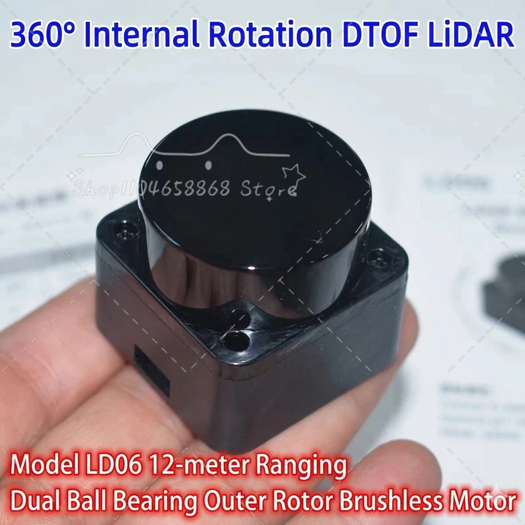 Module Lidar 360 °   Capteur de détection d'obstacles par radar DToF LD06 Mini, rotation interne, po