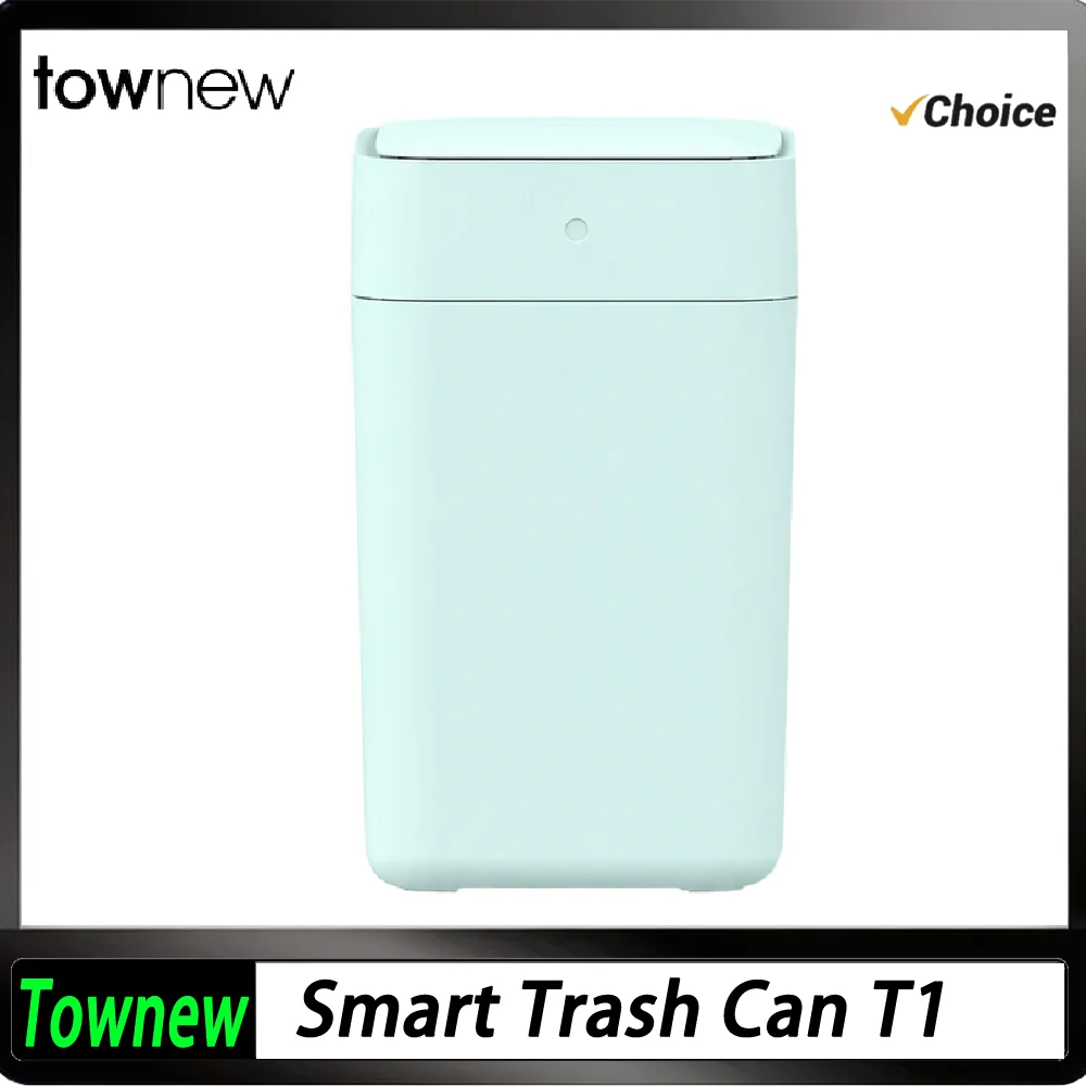 NEW TOWNEW Smart Trash Can T1  One-Touch Auto-Sealing Automatic Bag Replacement 30-Day Standby 15.5L Large Capacity