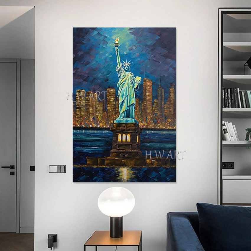 Aesthetic Room Decoration Abstract Handmade Modern Paintings Art Canvas Frameless Landscape Wall Picture New Arrival Artwork