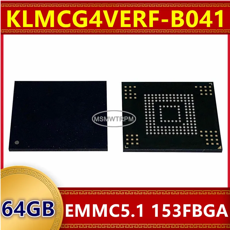 

Memory Chip IC KLMCG4VERF-B041 KLMCG4JENB-B043 KLMCG4JENB-B041 64GB EMMC5.1 153FBGA Integrated Circuits New Original In Stock