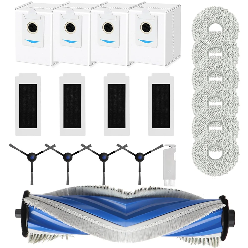 High Performance Spare Parts Set for Ecovacs T30S T30S Pro Robot Vacuum Cleaner Including Filters and Mop Cloths