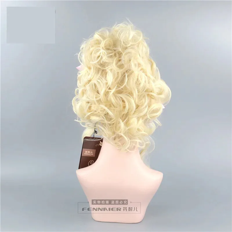 2025 yiyi Gaya Rambut Marie Antoinette Cosplay Retro Royal Lolita Ratu Istana Pesta Topeng Halloween Wig Rambut + Wig C