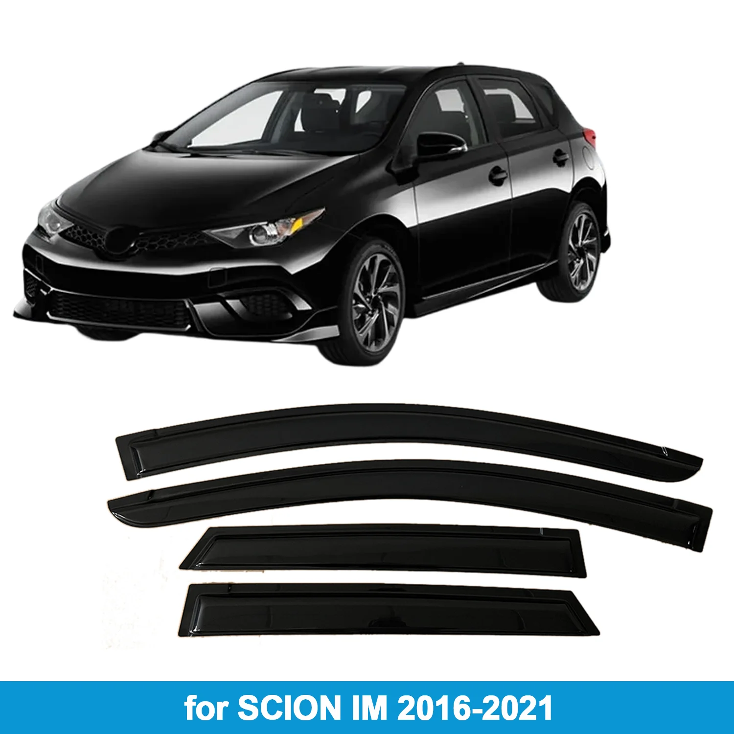 

Оконный козырек для SCION IM 2016-2021, защита от дождя, боковой дефлектор, защита от атмосферных воздействий, лента для наружного крепления