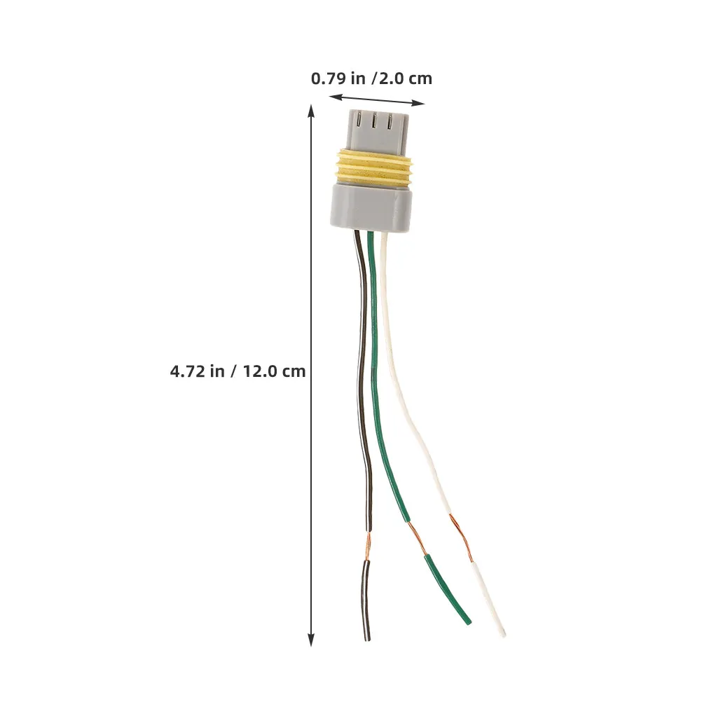 4Pcs Ignition Coil Female Connector Plug 3-Pin Copper Wire Waterproof Stable Connection Quick Install Repair Harness for Auto