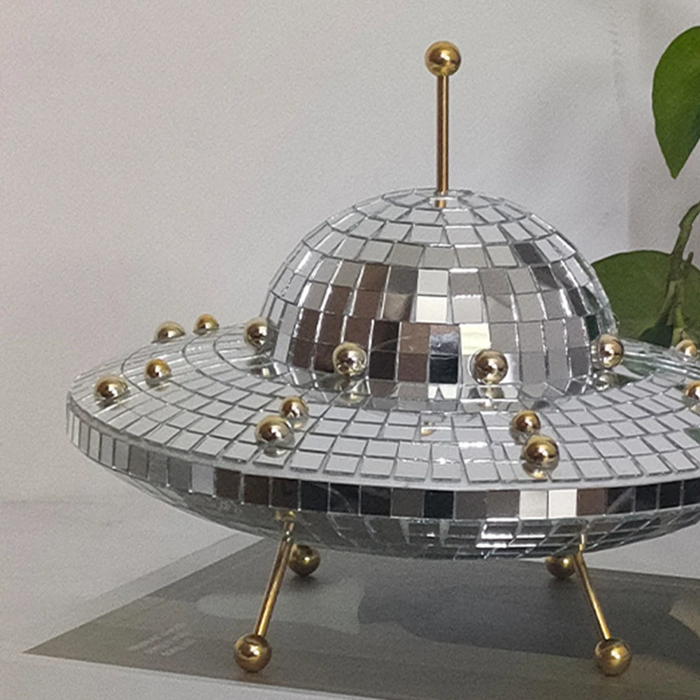 UFO Space World Desk Ornaments Creative Desk Living Room Ornament Art Crafts Funny Home Decor Multipurpose Halloween Decorations