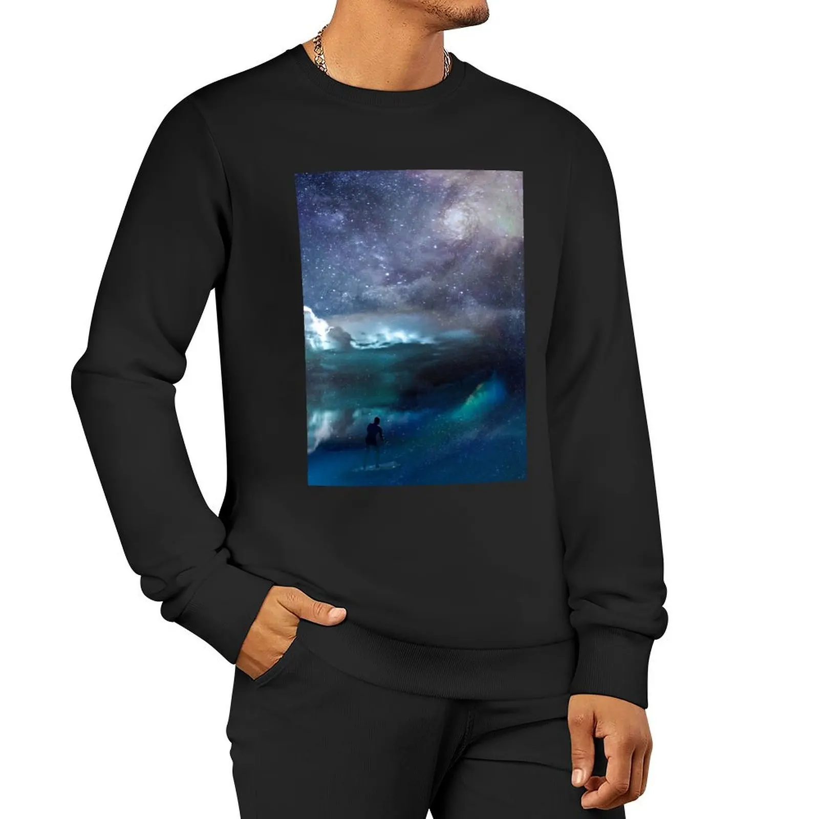 Galaxy River Pullover Hoodie men's winter sweater graphic t shirts men tracksuits winter man sweatshirt