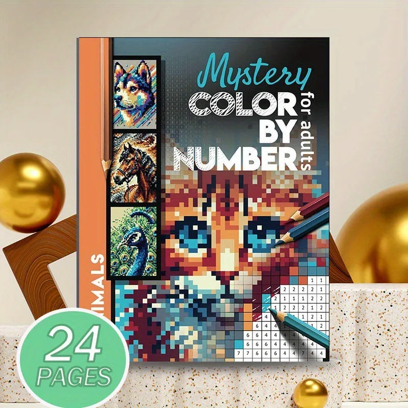 Fantasy Mosaic Digital Coloring Book for Adults Stress Relief Mindfulness Art Therapy Unique Patterns for Mens and Womens