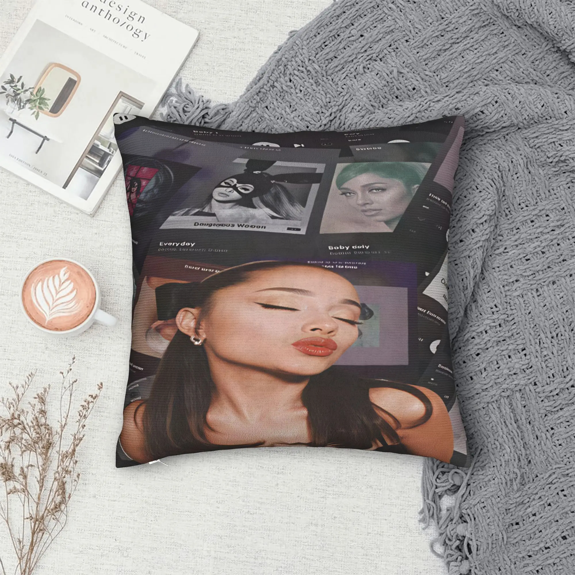 Arianas Grande  Pillow Cover New Album Petal 2026 Funny Pillow Case For Sofa Bedroom Home Decor Comfy Cushion Cover Gift Idea