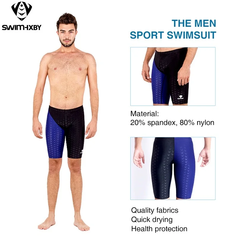 

HXBY мужской купальник для соревнований, купальники для мальчиков, трусы, мужские плавки для купания, шорты для плавания, купальники из акульей кожи, боксеры