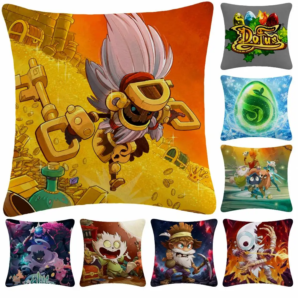 Game Fantasy D-Dofus Cushion Cover Soft Plush Decorative Sofa Bedroom Living Room Car Dorm Home Decor Gift