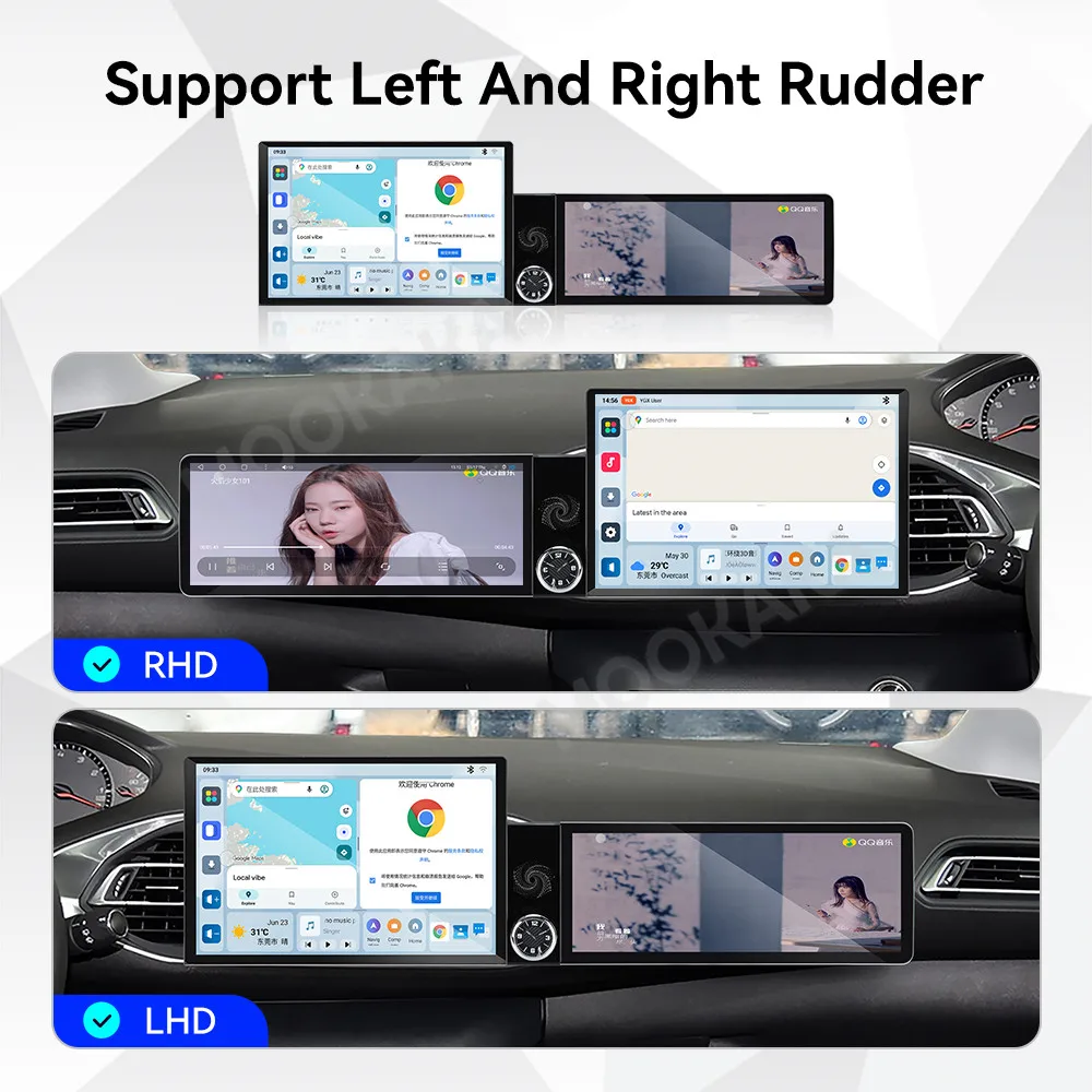 Qualcomm Android Radio For Peugeot 308S 2015~2018 Dual Screen GPS Multimedia Navigation Car Stereo Receiver player IPS Head Unit