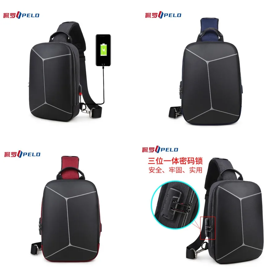 

【Новый стиль】- новая персонализированная водонепроницаемая мужская нагрудная сумка, многофункциональная, плотно прилегающая, противоугонная, модная, для активного отдыха.