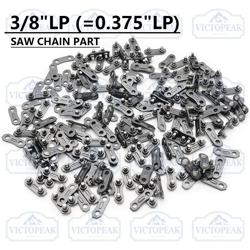 50/20/10 Pair 3/8LP Chainsaw Chain Connector Chain Lock Chainsaw Chain Replacement Gardening Accessories