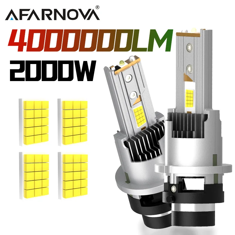

D2S D4S D2R D4R High Power LED Car Headlight Canbus No Error HID Xenon Bulbs 1:1 Size Turbo Car Lights CSP Chips Plug&Play 6000K