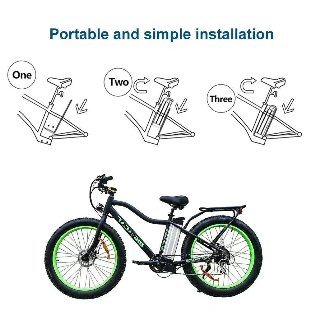 500W 36V 20AH Silver Fish Electric Bicycle Battery Pack 1000W 48V 36V 24V Silverfish Lithium Battery 18650 21700 Ebike Bateria