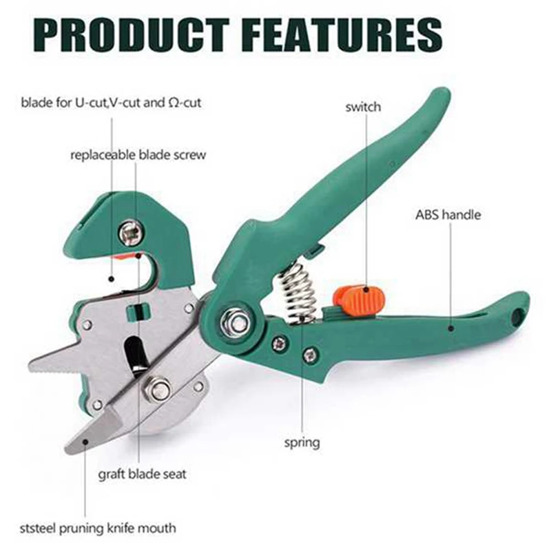 Sécateur de greffage, outil de greffage de jardin, coupe-branches professionnel, sécateur de plantes, boîtes de cisailles durables