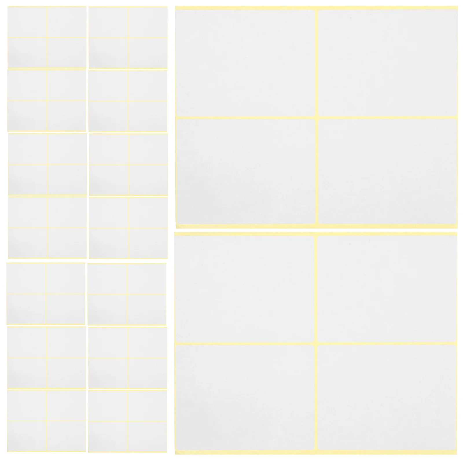 120Pcs Large Paper Labels Sticky Write on Stickers for Storage Containers Jars Bottles Envelopes Shipping Mailing Office Use