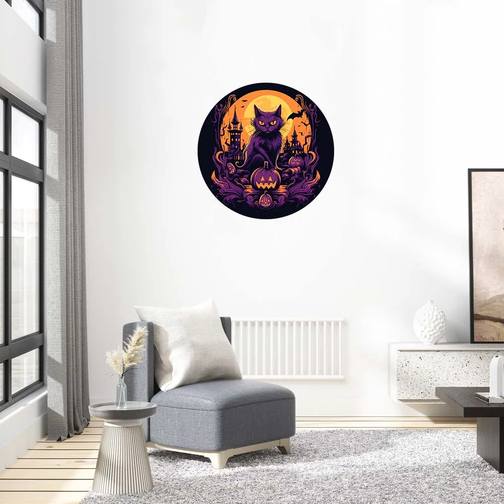 Rompecabezas de madera personalizado con forma de gato para niños y adultos, juguete educativo con tema de calabaza 3D, regalo para niños y adultos