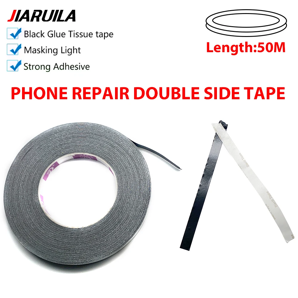 1mm - 10mm*50m Double Sided Phone Repair Adhesive Tape, Heat Resistant, Repair Strong Sticker for Cell Phone Touch Screen Repair