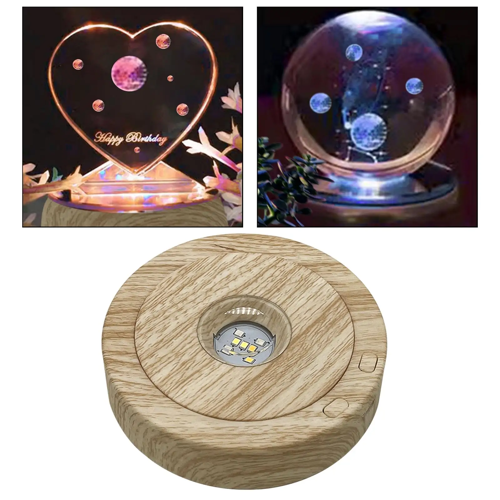 Adjustable 360 Degree Electric Rotating Display Stand with Light Plastic Turntable Platform for Jewelry Watches Bags Wedding