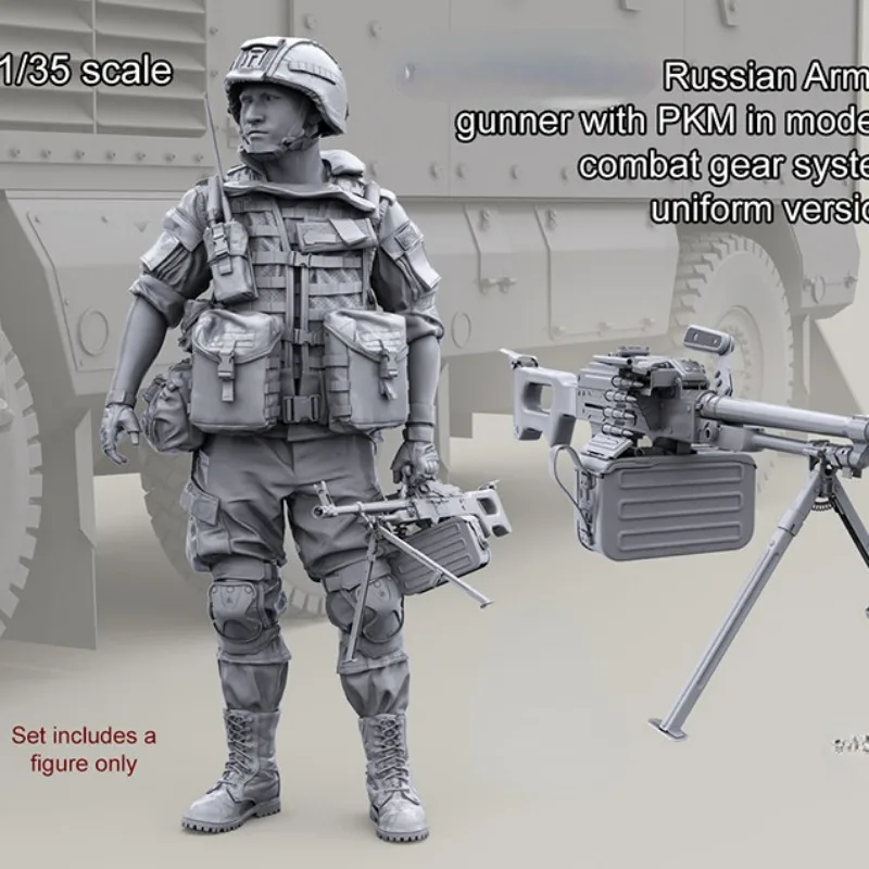 1:35 Die-cast Resin gift Model Assembly Kit Soldier Model US Military Russian Special Forces Scene Unpainted (1 Person)