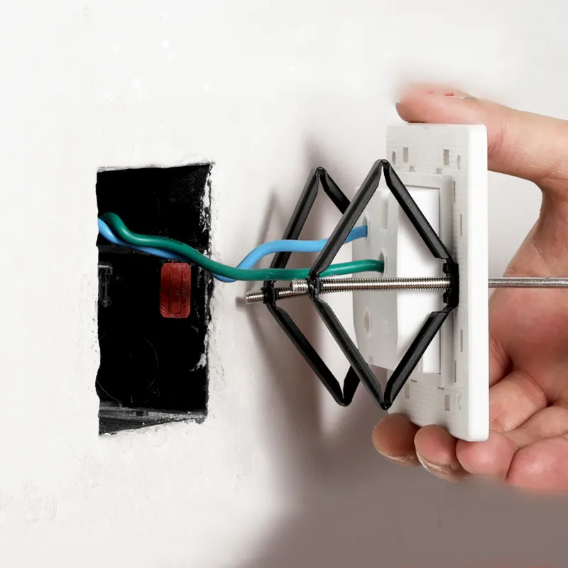1 Set Wall Mount Switch Box Alat Perbaikan Secret Stash 120 118 86Mm Switch Kaset Perbaikan Pendukung Batang Aksesoris Listrik
