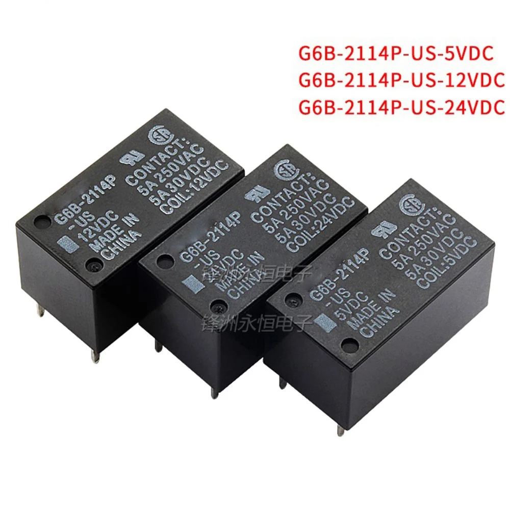 1PCS Relay G6B-1114P 1174P FD 2214P 2114P-US-24VDC DC5V 12VDC