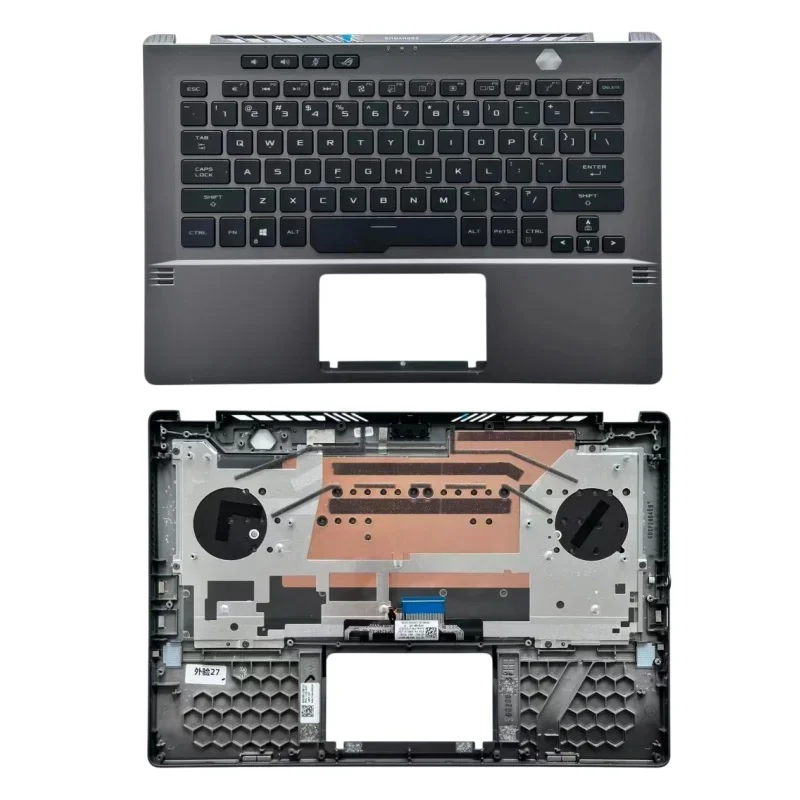 New For ROG Zephyrus G14 GA401 GA401IV GA401IU Laptop Palmrest  Cover C Shell US With Backlight Keyboard