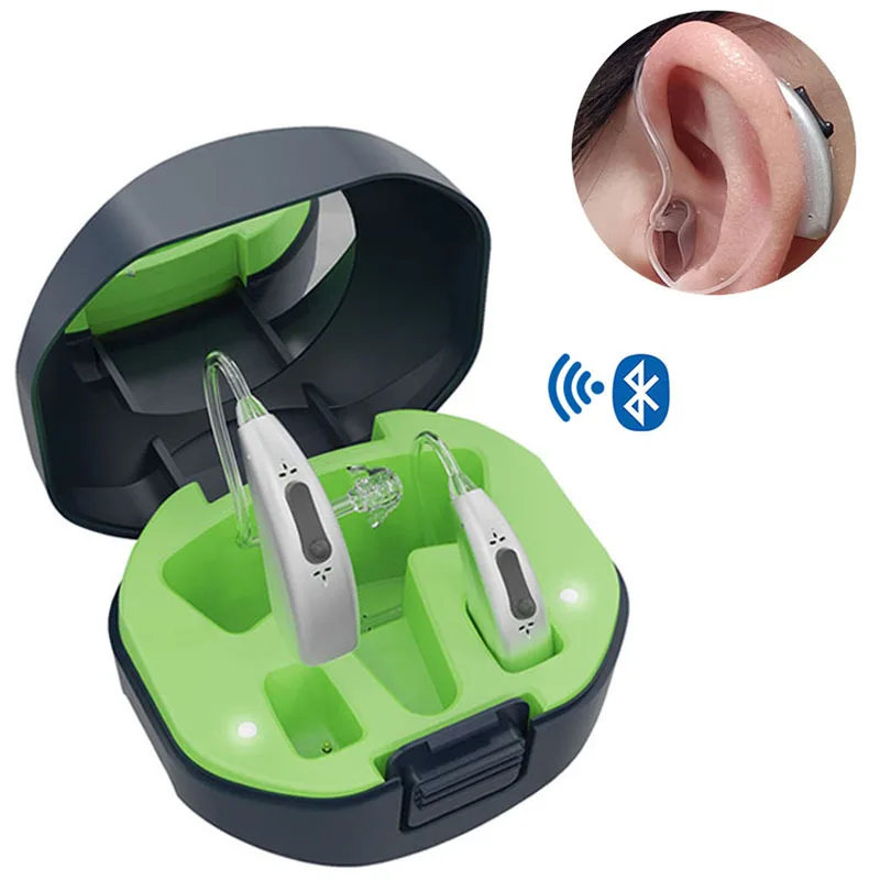 

TWS Bluetooth Smart APP Цифровой многорежимный магнитный перезаряжаемый усилитель звука для пожилых людей