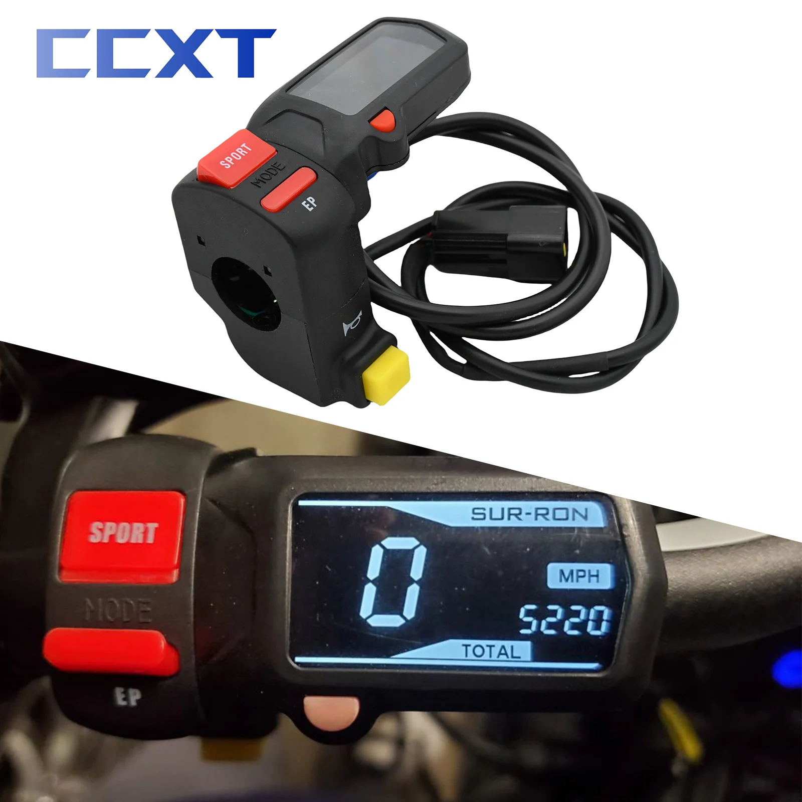 

Electric Motorcycle SPORT/EP Power Mode Switch Selector Horn Switch Hour Meter Speed Meter Speedometer For Surron Light Bee S&X