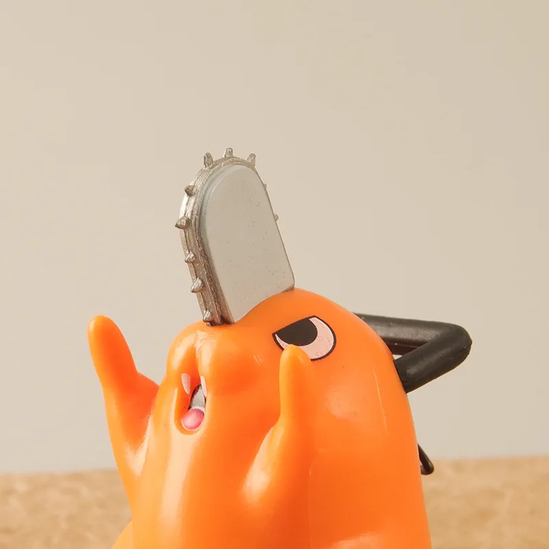 4 Stück Chainsaw Man Niedliche Pochita Figuren Anime-Zubehör Dekorative Ornamente Modell Fansammler-Geschenke Spielzeuge – Detail 3