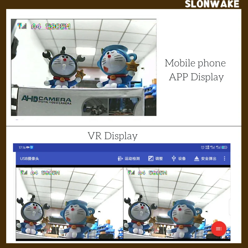 FPV OTG 5.8G 56CH เสียง FPVReceiver สําหรับโทรศัพท์แท็บเล็ตสมาร์ท Android เครื่องส่งสัญญาณ RC Drone อะไหล่ UVC video capture การ์ด