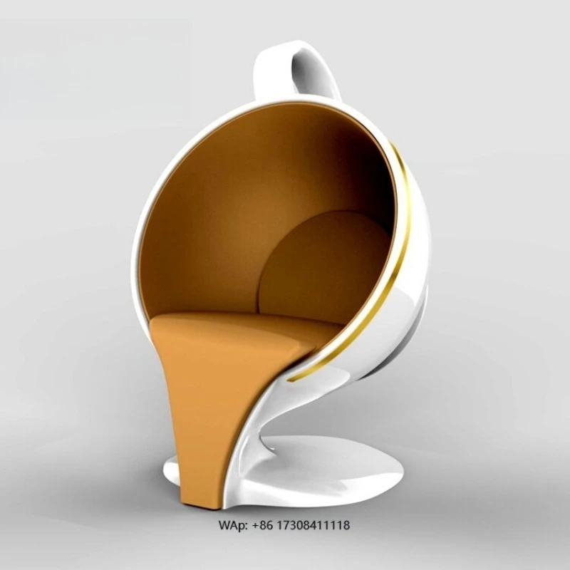 Fiberglass Coffee Cup Chair Home Furniture for Living Room