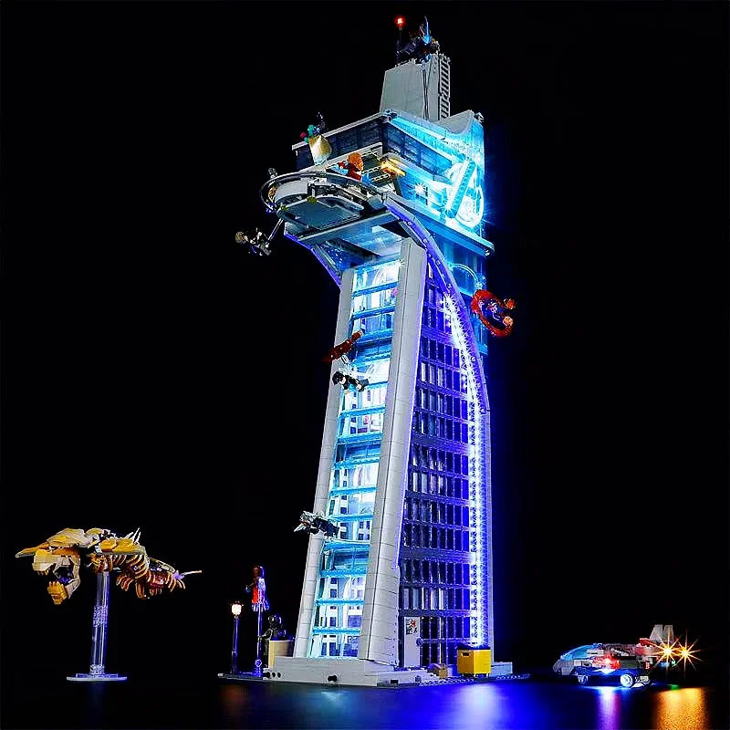 Futuristic Headquarters Tower Super Hero Skyscraper Model Christmas Toy Gifts Building Blocks Bricks 5201pcs for Family Decor image 3