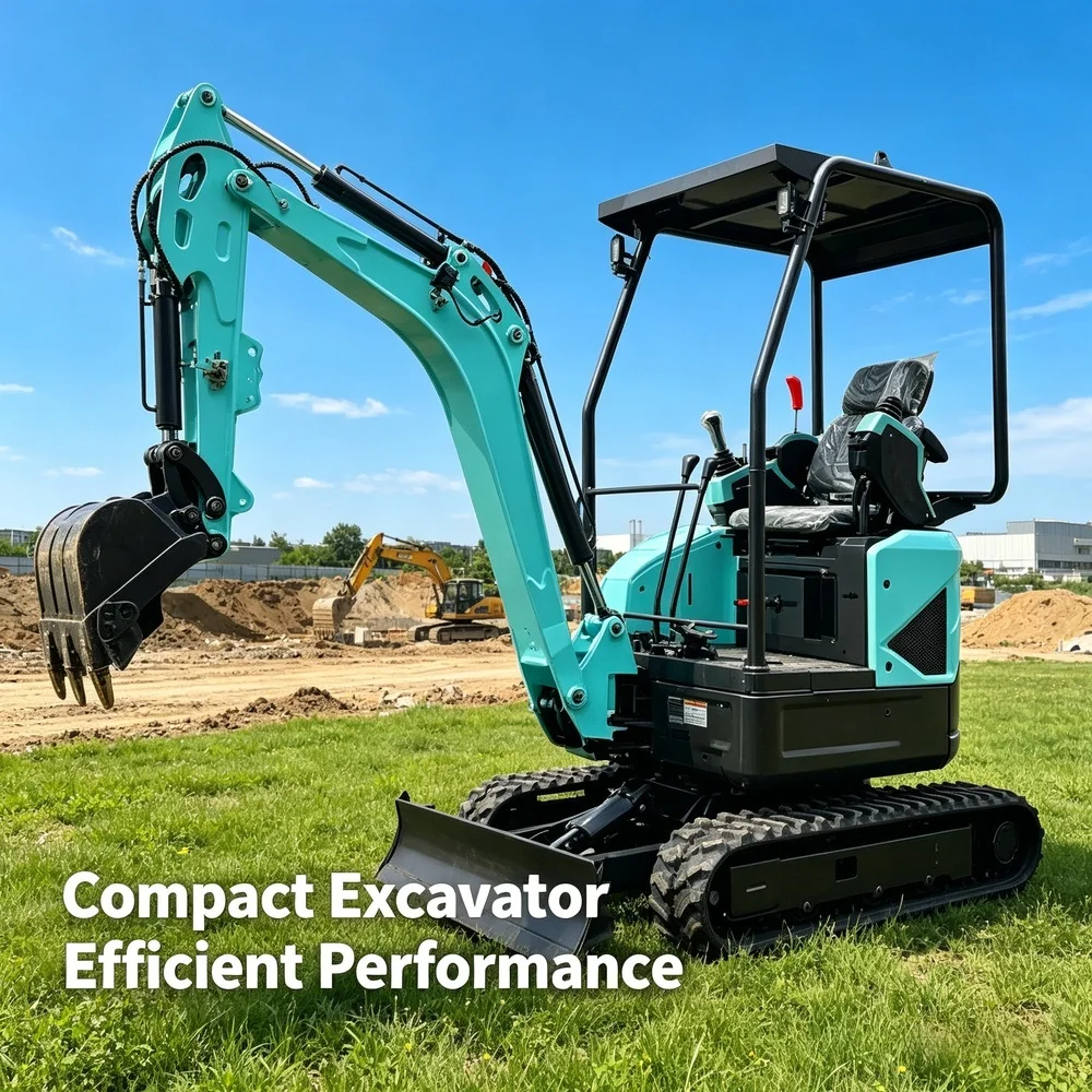 

Low Fuel Consumption Hydraulic Mini Excavator 0.8 Ton Crawler Small Digger CE EPA Certified for Land Leveling Works