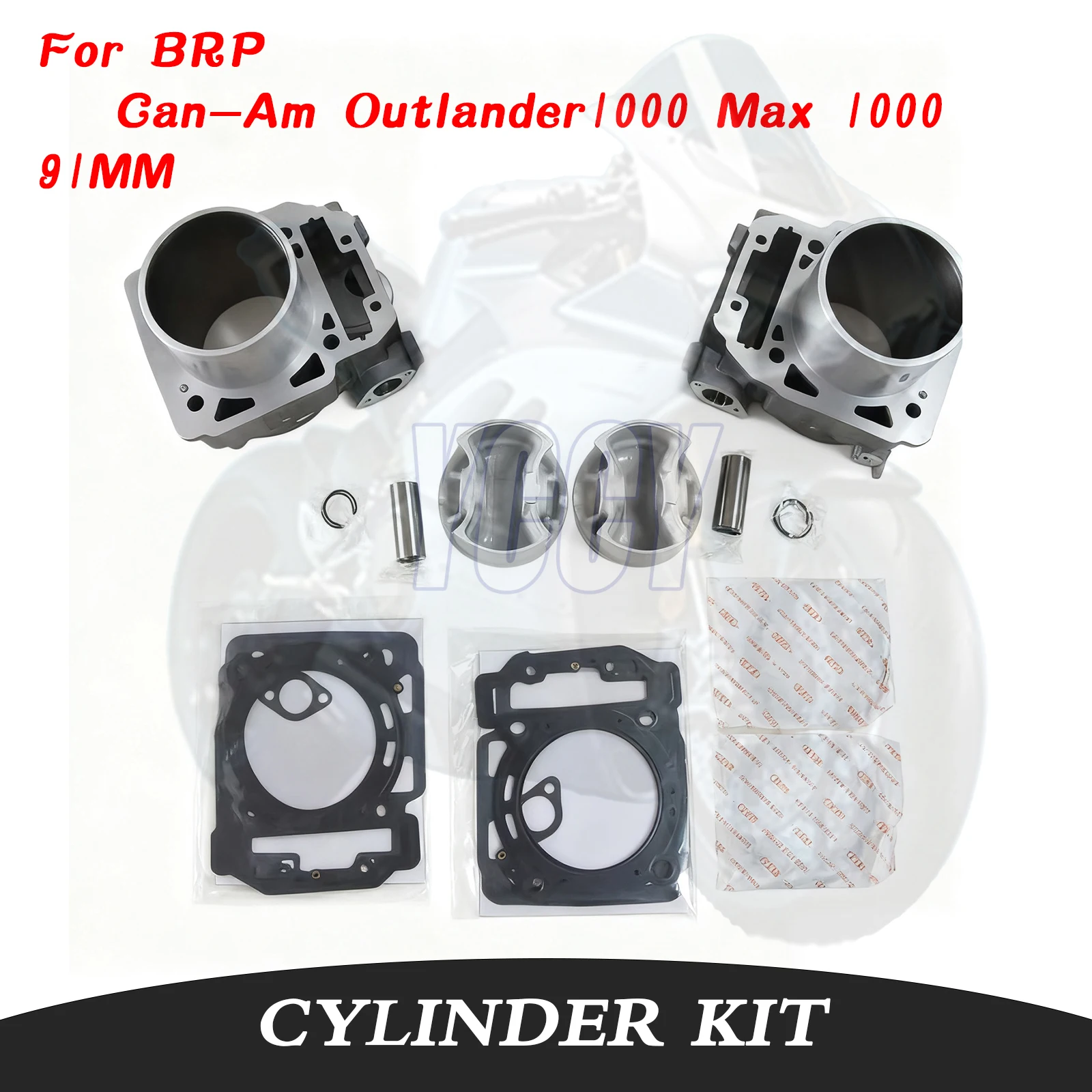 91mm 1000cc Motorcycle  Engine Cylinder kit Piston Rings Gasket For BRP Can-Am Outlander1000 Max 1000 ATV 420623566 2011-2020