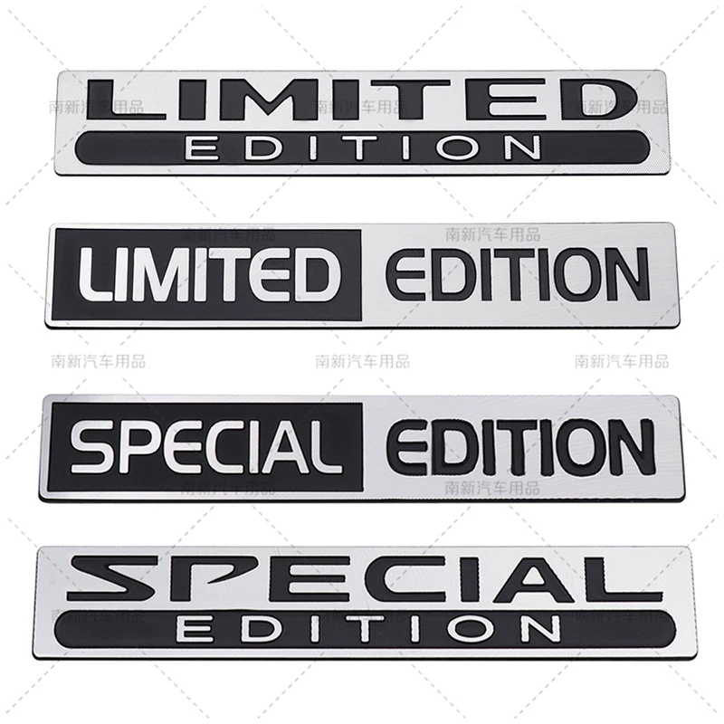 

3D Aluminum SPECIAL EDITION Limited Edition Logo Badge Car Rear Trunk Emblem Decal Stickers Auto Accessories Car Styling
