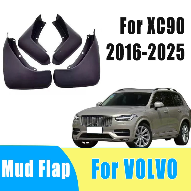

4pcs Automobiles Tire Mudguard Waterproof Prevent Mud Splashing Car Mud Flap Fender Trim Accessories For VOLVO XC90 2016-2025